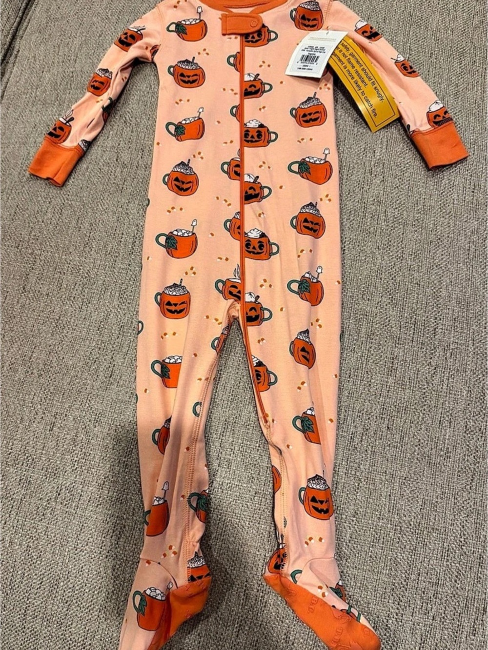 Beaufort Bonnet Company: Pumpkin Footed Pajamas 18-24 months NWT
